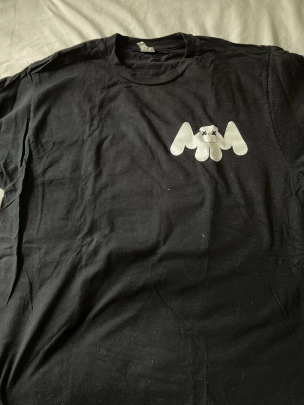Marshmello Mellogang 30 Tshirt Black Bat Logo Short Sleeve Crew Shirt Small M